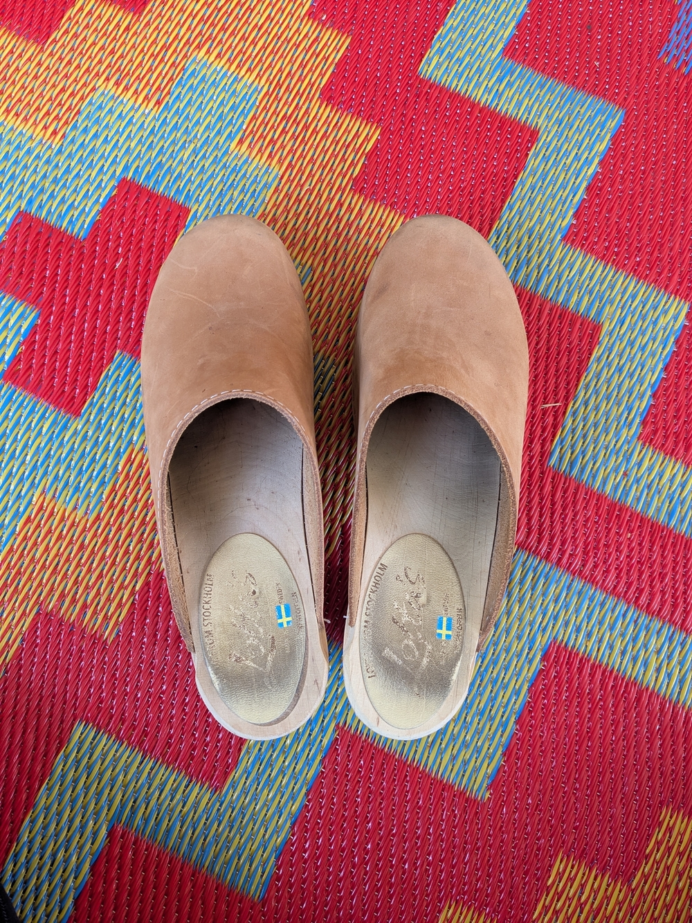 Lotta's Tan Leather Clogs